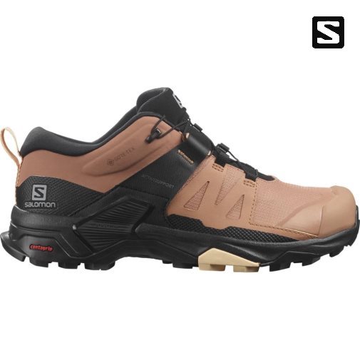 Brown / Black Salomon X Ultra 4 GTX Women's Hiking Shoes | IE UB7829